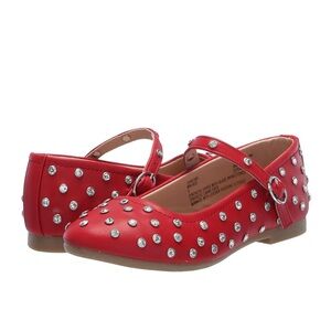 Steve Madden Toddler‎ Red Studded Flats